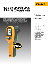 Thumbnail of document Data Sheet - 59 MAX Infrared Thermometer